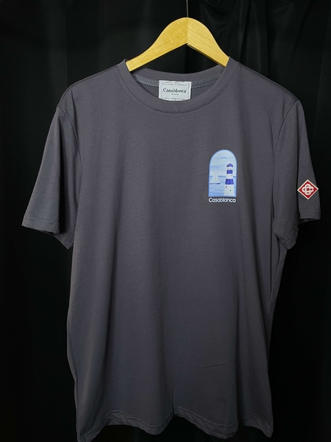 T-shirt Premium Casablanca Paris Cinza