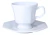 8 Xícaras Chá Com Pires Prisma Porcelana Schmidt 2a Linha Branco