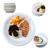 Kit 20 Pratos Raso 26cm Porcelana Schmidt Branco Protel Restaurante