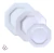 Pratos Fundos Rasos Sobremesa Prisma Porcelana Schmidt 18pçs Branco