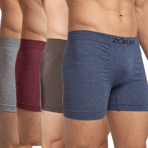 Cueca Boxer Zorba Sem Costura Seamless Masculina Tagless Conforto