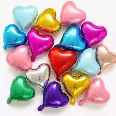 BALAO CORACAO 18'' METALIZADOS E FOSCO - comprar online