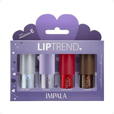 Kit Impala Liptrend Gloses: 4 Gloss Labial