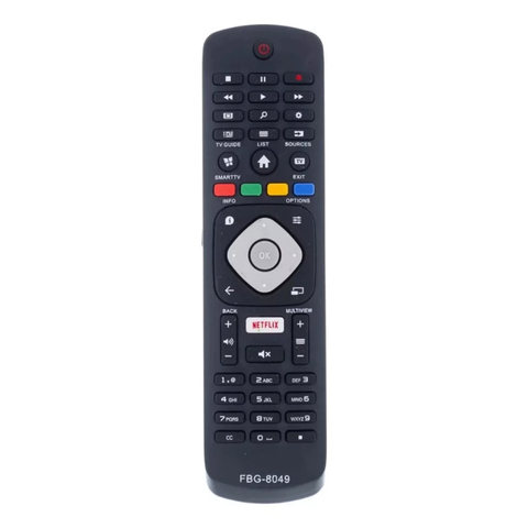 Controle Remoto Para Smart Tv Philips Led FBG-8049 SKY-8049 VC-8207 RBR-8049 MAXX-8049 32PHG5102/78