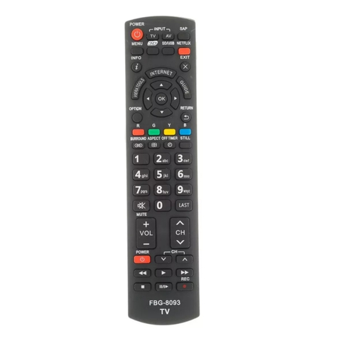 Controle Remoto Para Smart Tv Panasonic 3d TNQ2B4905 TC-55CX640B FBG-8093 SKY-8093 LE-7922 KA-2876
