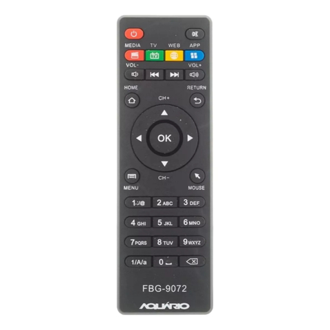 Controle Remoto Para Receptor Aquário 4K STV-2000 FBG-9072 FBG-9100 LE-7019 SKY-9100