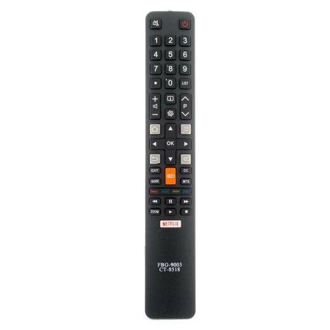 Controle Remoto Para Tv Semp Toshiba FBG-9003 LE-7254 CT-8518 RC802N YLI4 RC802N YLI5