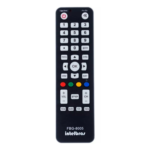 Controle Para Conversor Digital Intelbras D901 D902 POSITIVO STB 4141 FBG-8005 LE-7456 SKY-8005 CO-1323 MAX-8005