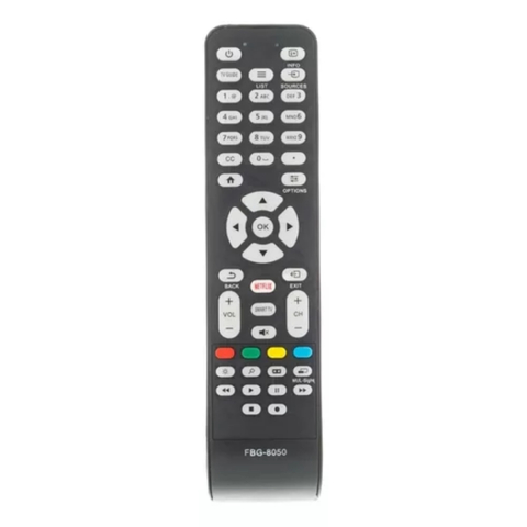 Controle Remoto TV Smart AOC Com Botão Netflix FBG-8050 LE-7463 SKY-8050 RBR-7463 MAXX-5977 VC-8203 SEL-97463 LHS-7463 KA-2836 KA-2990 VCA-8203