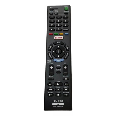 Controle Remoto Para Tv Sony Rmt-tx1028 KDL-32R505C FBG-8055 SKY-8055 LHS-8055 KA-3017 LE-7224