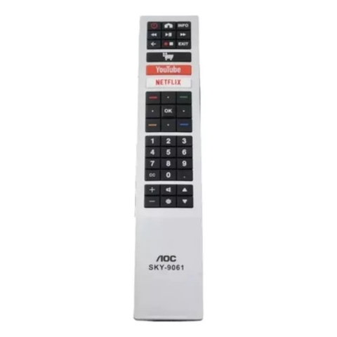 Controle Remoto Para Tv Smart AOC 32-43-50-55s5295/78g RC4183901 FBG-9061 SKY-9061 LE-7411 RBR-7190 VCA-8251
