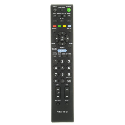 Controle Remoto Para Tv Sony Bravia RMYD081 KDL46BX453 FBG-7501 SKY-7501 LE-7012 VC-8099 MAXX-7501