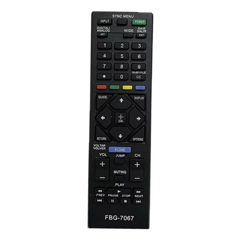 Controle Remoto Para Tv Sony Smart Led RM-YD0093 KDL-32R4358 FBG-7067 LHS-7077 LE-7067 RBR-7077 LE-7062 KA-2826 VCA-8136