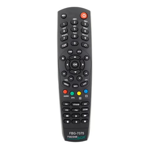 Controle Remoto Para Receptor Tocombox Lite Duplo Combate S FBG-7075 SKY-7075 LE-7075