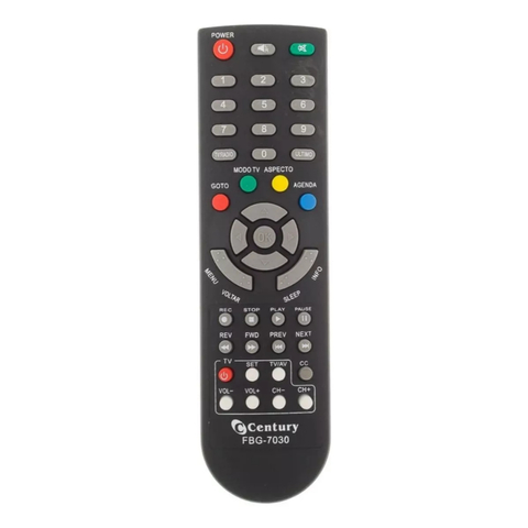 Controle Remoto Para Receptor Century Midiabox B1 B2 FBG-7030 SKY-7030 LE-7030