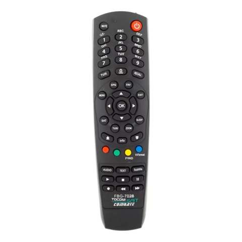 Controle Receptor TocomSat Combate FBG-7028 SKY-7028 RBR-7028