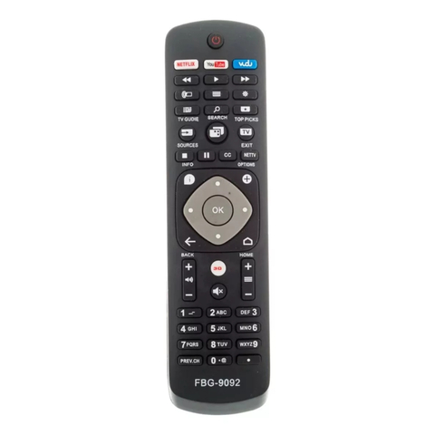 Controle Remoto Para Smart Tv Philips 3d Led FBG-9092 SKY-9092 LE-7981 32PFL3707 ﻿42PFL7007 47PFL4007