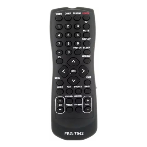 Controle Remoto Tv Lcd AOC D32W831 D42W831 L32W831 L19W831 FBG-7942 LHS-2010 SKY-7942 CO-1107LE-7942 RBR-2010 VCA-8242