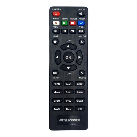 Controle Remoto Para Receptor V1 Aquário Box 4k Stv-2000 FBG-9123 SKY-9123 MAXX-9123 LHS-9123 LE-7124