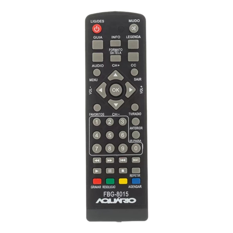 Controle Para Conversor Digital Aquário DTV 5000 LE-7458 FBG-8015 SKY-8015 VCA-8199 DTV-4000 DTV-5000S