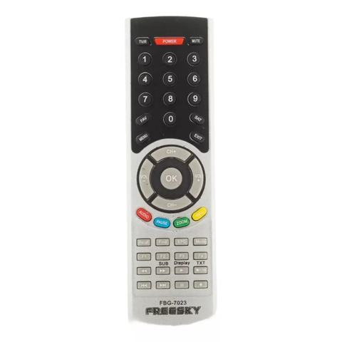 Controle Remoto Para Receptor Freesky FBG-7023 LE-7048 SKY-7023