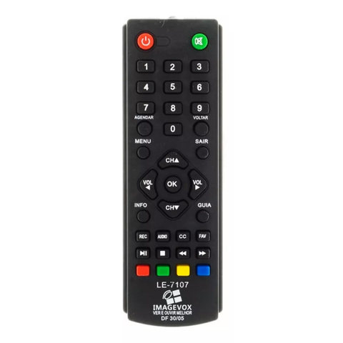 Controle Conversor Digital Multilaser Imagevox Df03 Df05 Re219 FBG-8097 LE-7107 VCA-8241