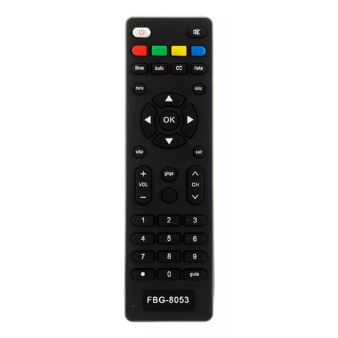 Controle Para Conversor Digital Multilaser Positivo Lh 670 FBG-8053 LE-7491 SKY-8053 RBR-7491 MAX-8053 KA-2856 RE 508 RE 509 RE 510