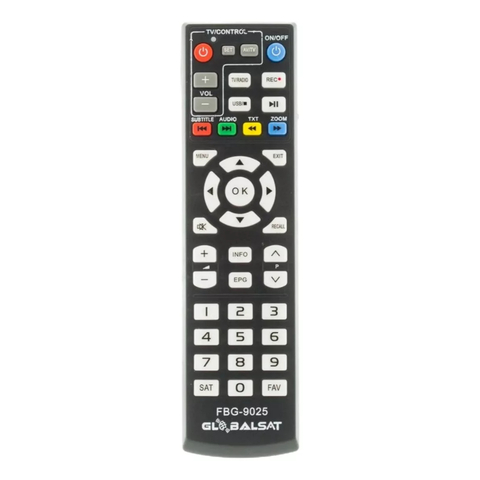 Controle Receptor GlobalSat FBG-9025 SKY-9040 RBR-9040 LE-7751 KA-2931 GS111 a GS340