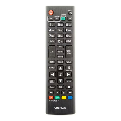 Controle Remoto Para Monitor LG CRS9225 FBG-9225 CRS-9225 AKB73715642 AKB73975762 AKB75095346