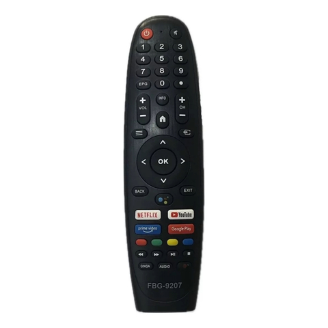 Controle Remoto Para Tv Multilaser Smart Sem Comando De Voz Tl042 Tl045 FBG-9207 SKY-9207 LE-7611