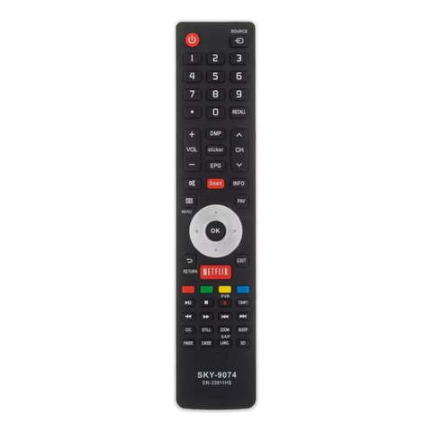 Controle Remoto Para Smart Tv Hisense FBG-9074 SKY-9074 En-33922a Er-33911hs Er-33912b Er-33912hs