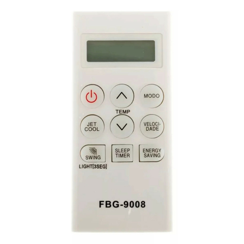 Controle Remoto Para Ar Condicionado LG Smile FBG-9008 LE-7293 SKY-9008 AKB73598004 TSNC072W4W0