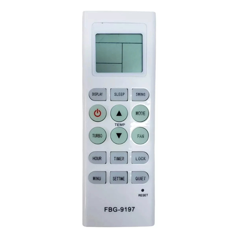 Controle Remoto Para Ar Condicionado Agratto Vogga FBG-9197 SKY-9197 LE-7303 Kkg9a-c1 CCS9FIR4-02 DCS9FIR4-02