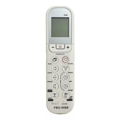 Controle Remoto Para Ar Condicionado Midea Viza Liva FBG-9069 SKY-9069 RG35F RG36F RG36BGEF RG35BGEF