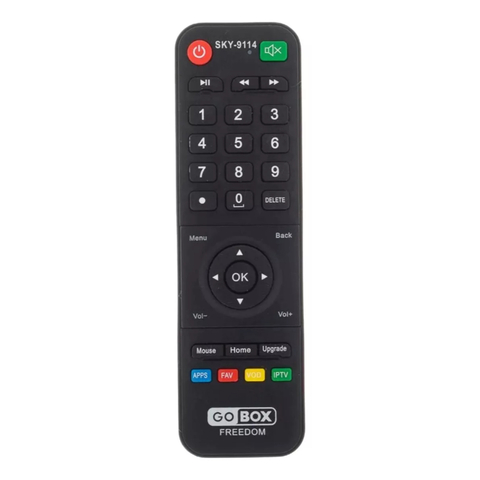 Controle Remoto Para Receptor Go Box Freedom Easy GOBOX FBG-9114 SKY-9114 LE-7123