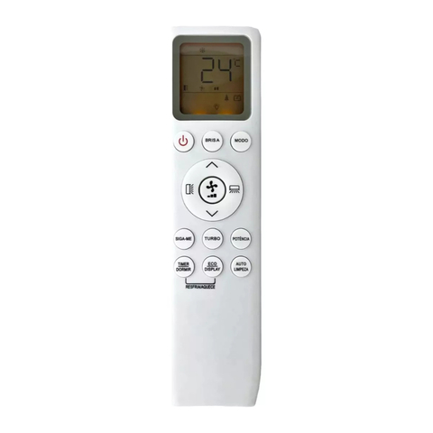 Controle Remoto Para Ar Condicionado Tcl Elite TAC-24CSA1-INV TAC-24CHSA1-INV TAC-30CSA1 FBG-9187 SKY-9187