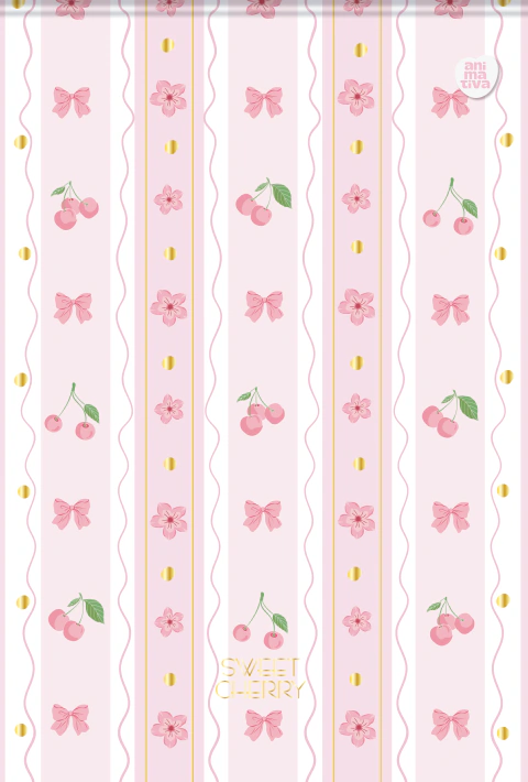 Bloco Vertical com Sweet Cherry com Cheirinho de Cereja e 80fls