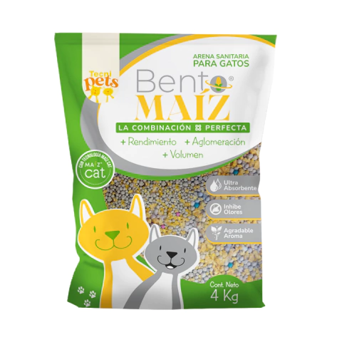 ARENA SANITARIA PARA GATO BENTO MAIZ