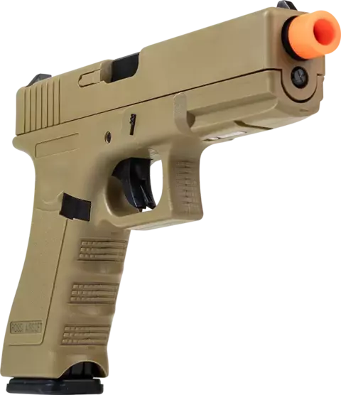 Pistola Airsoft GBB V17 Tan 6MM Blowback Rossi