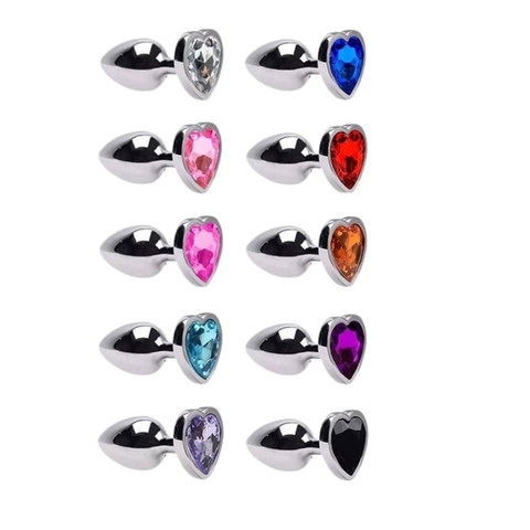 PLUG ANAL P AÇO DE CORAÇÃO SEXY IMPORT