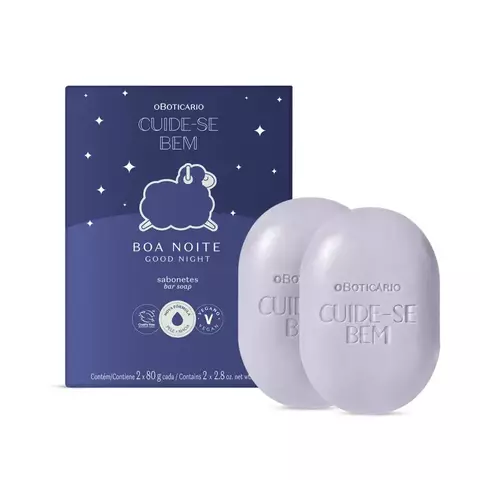 Sabonete em barra boa noite cx c/2un 80g O Boticário