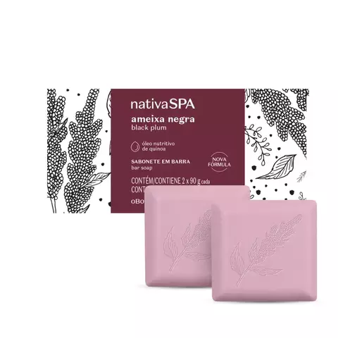 Sabonete em Barra Ameixa Negra Cx c/2un O Boticário