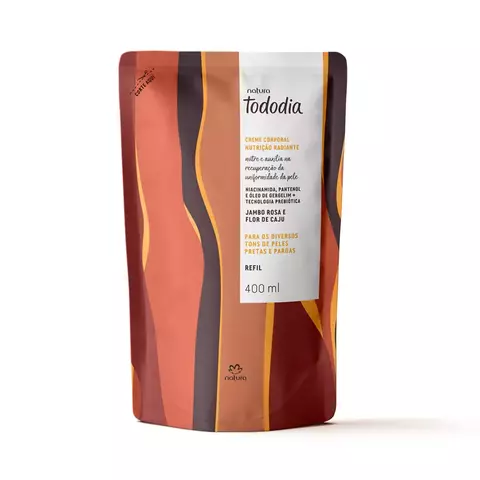 Refil Hidratante Tododia Jambo Rosa e Flor de Caju 400ml Natura