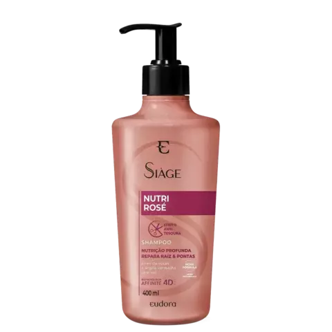 Shampoo Nutre Rosé 400ml Eudora