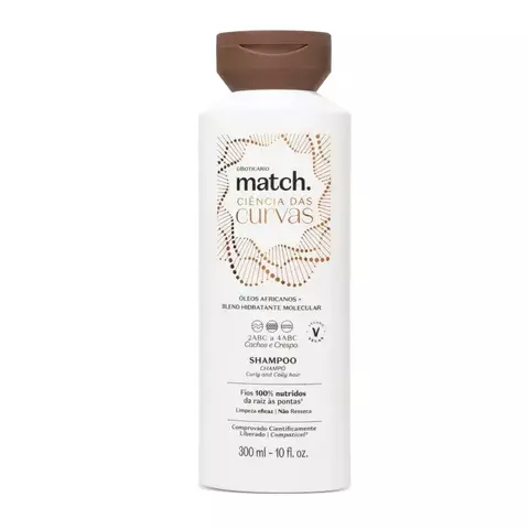 Shampoo Match Ciência Das Curvas 300ml O Boticário