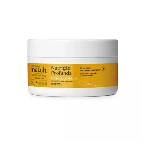Máscara Nutrição Profunda Match 250g O Boticário