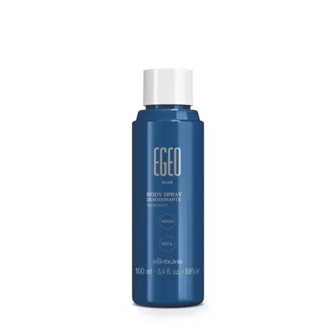 Refil Body Spray Egeo Blue 100ml O Boticário
