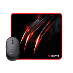 Combo Wireless Compacto Mouse Inalámbrico MS78GT 2.4GHz + Mouse Pad S