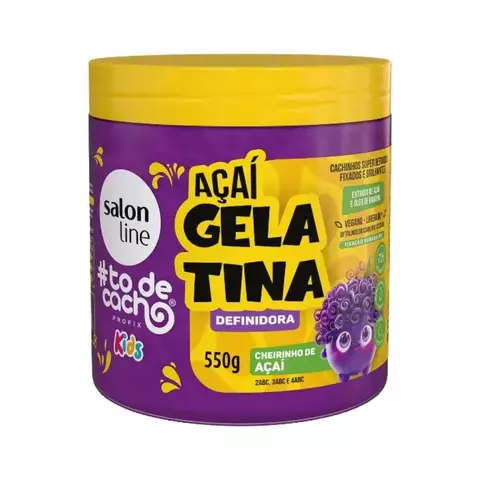 GELATINA CAPILAR SALON LINE 550G AÇAÍ