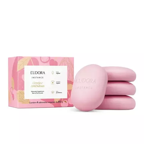 SABONETE BARRA EUDORA INSTAN CEREJA E AMENDOAS C4 80G